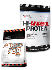 HI Anabol Protein - 2250g + Carbo Pur 1000g
