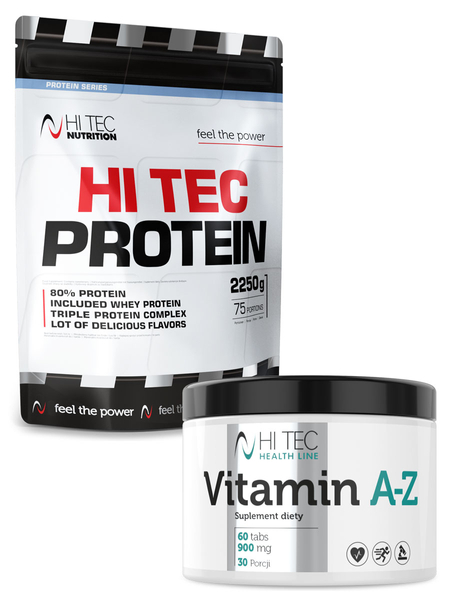 Hi Tec Protein - 2250g + Vitamin A-Z - 60 tab.