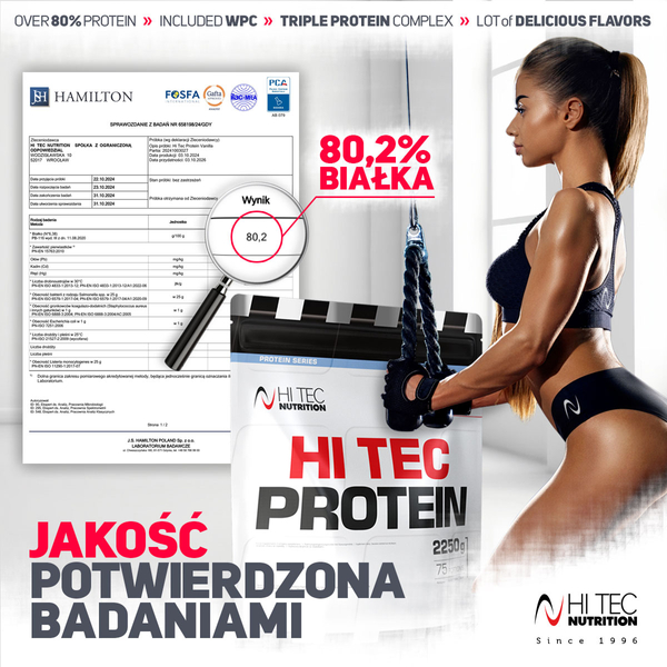 Hi Tec Protein - 2250g + Vitamin A-Z - 60 tab.